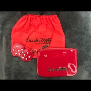 Lux de Ville Shiny Red Pouch